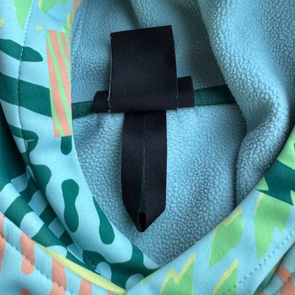 BURTON Oak Pullover Hoodie Kids S 8 Green Orange Fleece Lined Sweatshirt Unisex - Picture 10 of 12